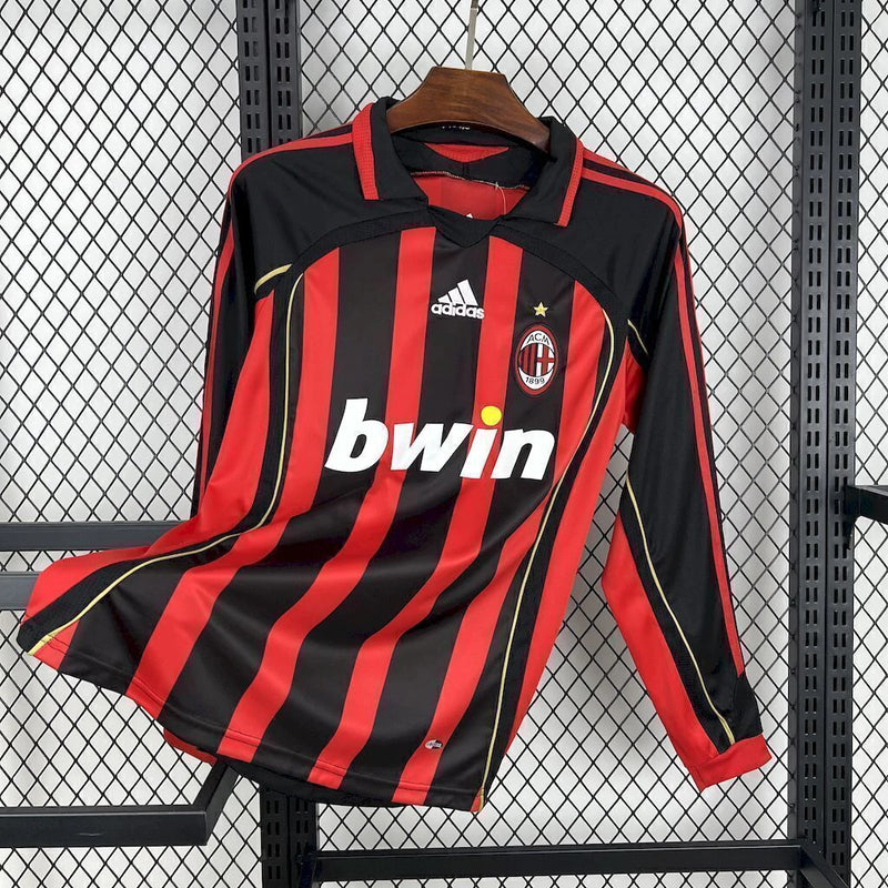 Camisa Milan - 2006/2007 - Home - Manga Longa